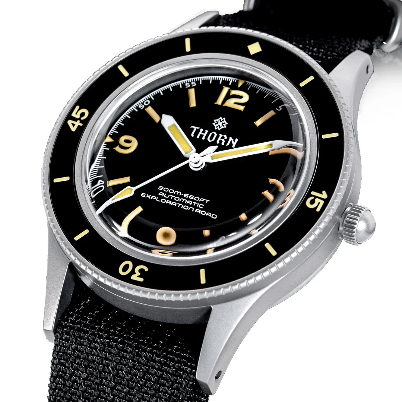 THORN 40MM Vintage 50-Fathoms NH35 Movement Automatic K9 Mineral 