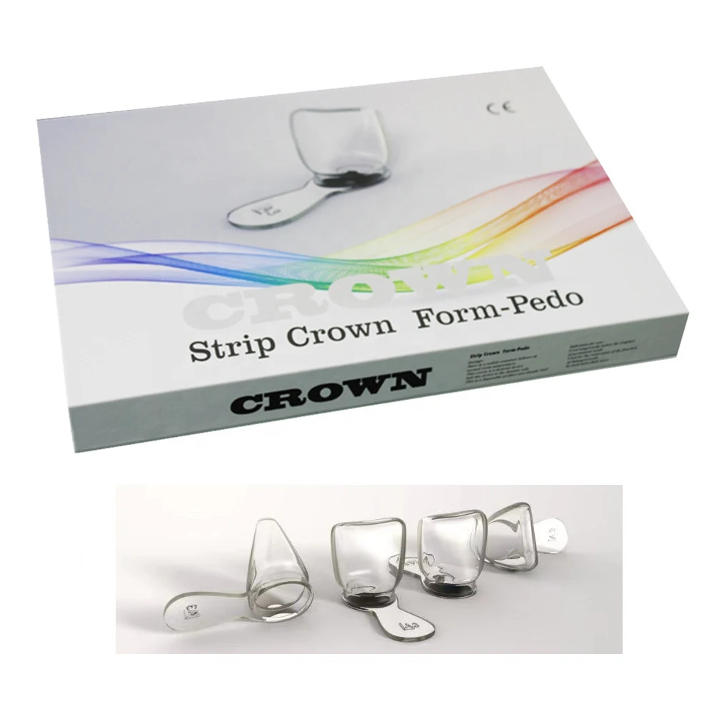 

24Pcs Dental Kids Anterior Crowns Pediatric Deciduous Transparent Crown Front Teeth Composite Resin Clear Filling Tools for Sale