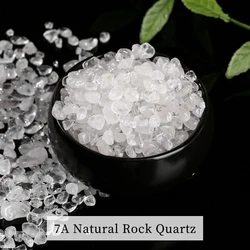 Natural Quartz Crystal Gravel Stones for Aquarium Decor, Reiki, and Gemstone Collection, 100g Bag (5 - 7mm 100g)