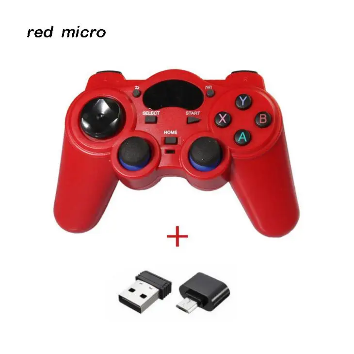 2.4Ghz Android OTG Gamepad Wireless Gamepad Joystick Game Controller Joypad for Android smart phones/tablets/TV boxes/smart TVs 