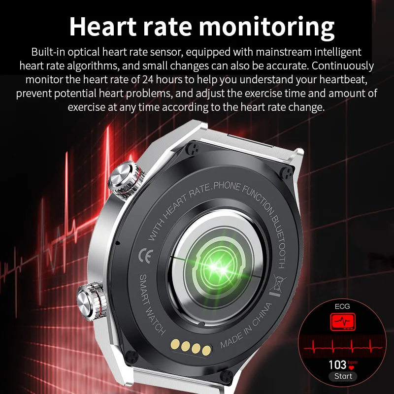 LIGE м Ʈ ġ  ü ġ ũ IP67   ƮϽ Smartwatch  Reloj Hombre