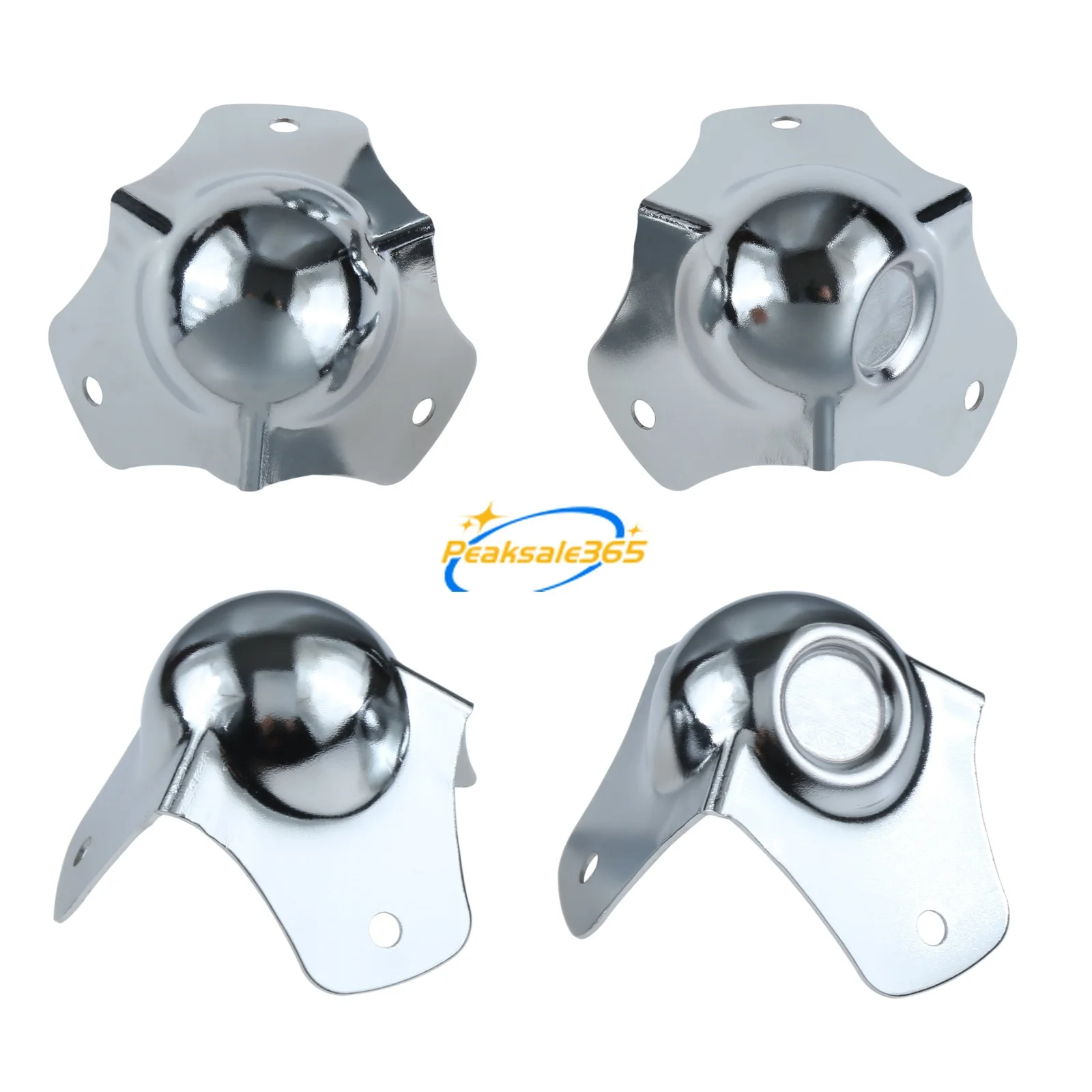Esférico para Flight Case Protetor Decorativo Toolbox Alumínio Pressionado Bola Côncava Silver Speaker Toolbox Alumínio 68 mm Pcs Case