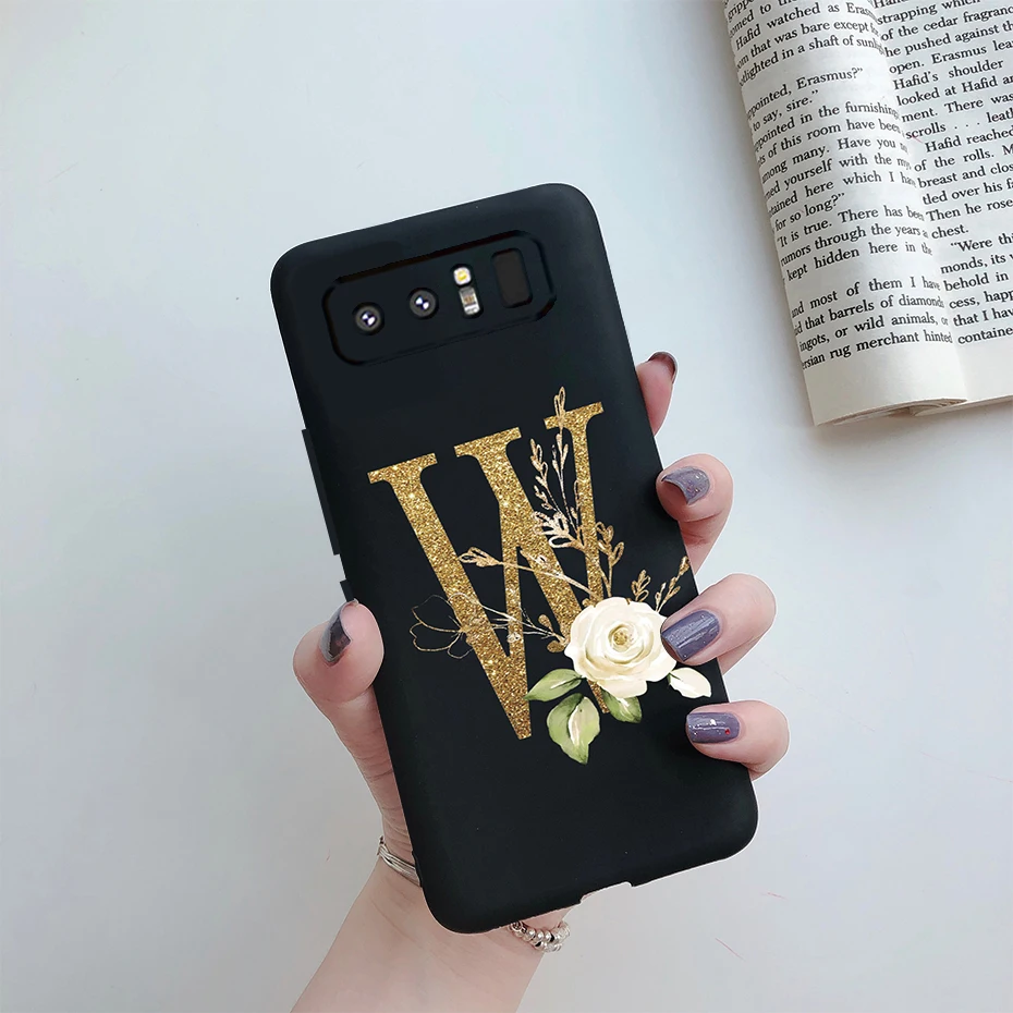 Chic Soft Silicone Phone Case with Cute Letters