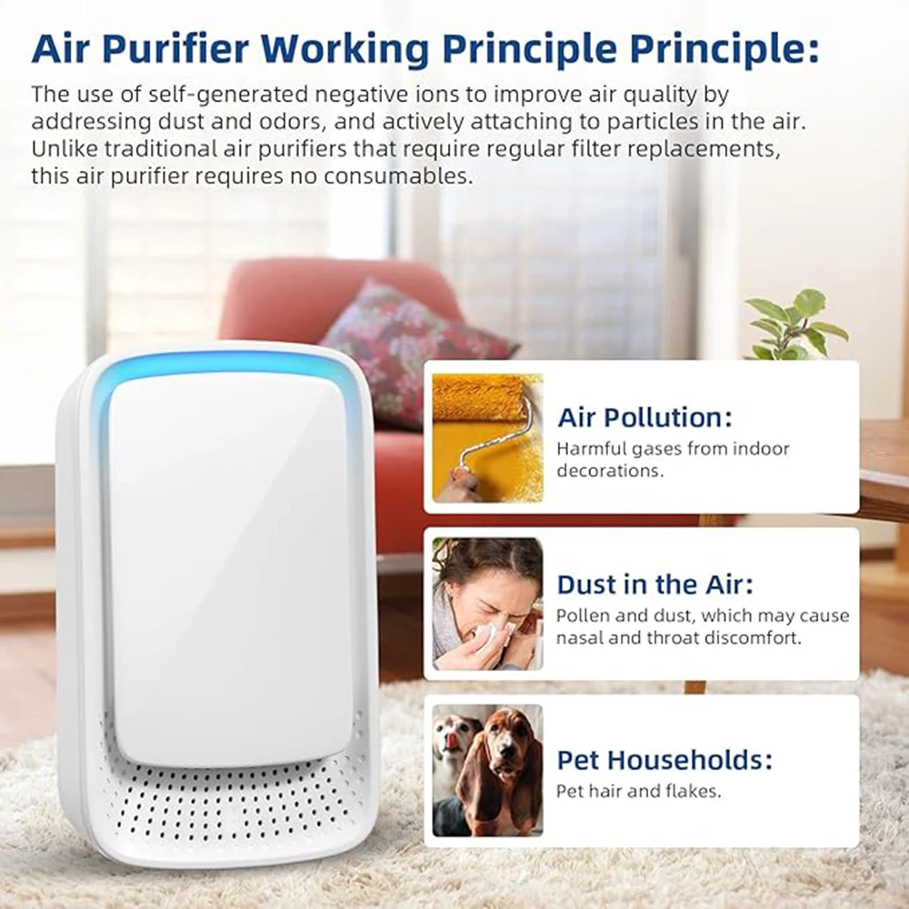 Compact Air Purifier & Deodorizer