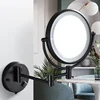 Bathroom Makeup Mirrors Wall Extending Folding Double Side LED Light Magnification Bath Mirror  Hotel Folding Bathroom Mirror 1
