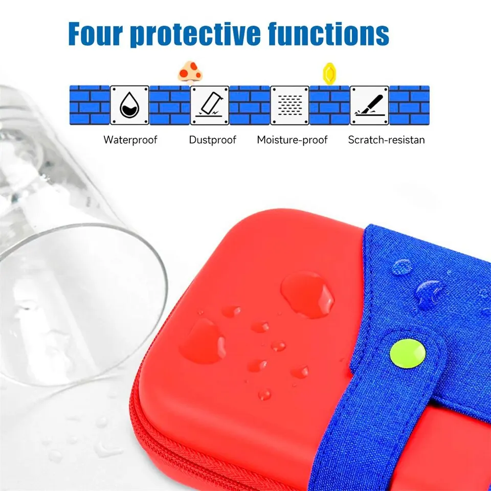 Nintendo Switch Case GAMINJA Storage Bag for Nintendo Switch Portable NS Console Nintendo Switch OLED Game Accessories Carrying Case Travel Cover Set