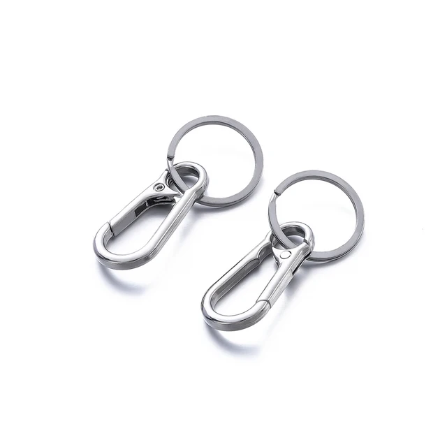 Moschettone Portachiavi In Lega Di Zinco - Piccolo, Leggero, Per Chiavi Auto, Trekking - Foto 8