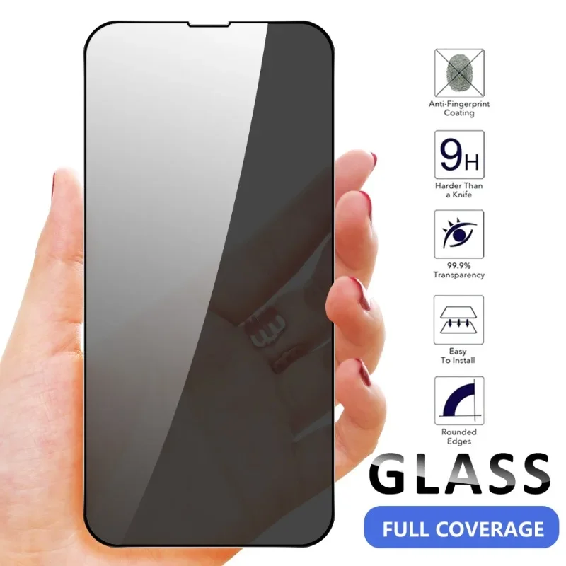 

3Pcs Privacy Screen Protectors For IPhone 15 Pro Max 12 Mini 11 Pro 13 14 Pro SE 2022 XS Max 7 8Plus Anti-spy Protective Glass