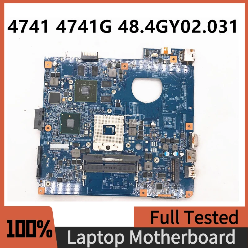 

Материнская плата для ноутбука ACER 4741 4741G, 48, 4, 09920 031 100%-3 554GY01531, HM55,