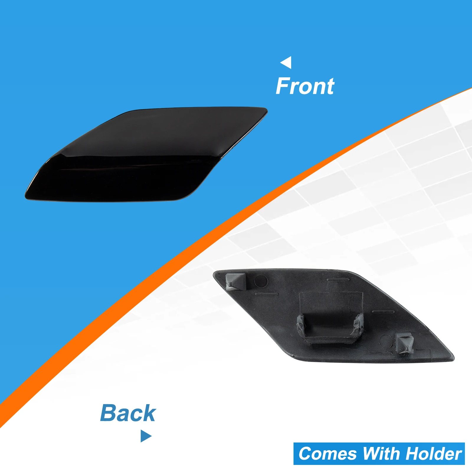 Front Bumper Headlight Washer Cover Cap For VW Golf VI