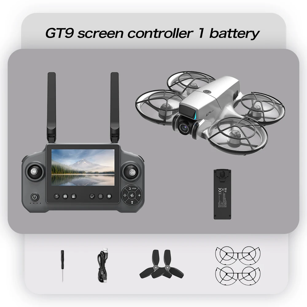 Drone RC avec caméra 4K WiFi, stabilisation EIS, maintien de hauteur