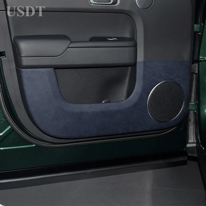 

For LEADING IDEAL LiXiang L8 L9 2023 2024 2022 Alcan tara Suede Door Anti Kick Cover Protection Sticker Leather Mat Accessories