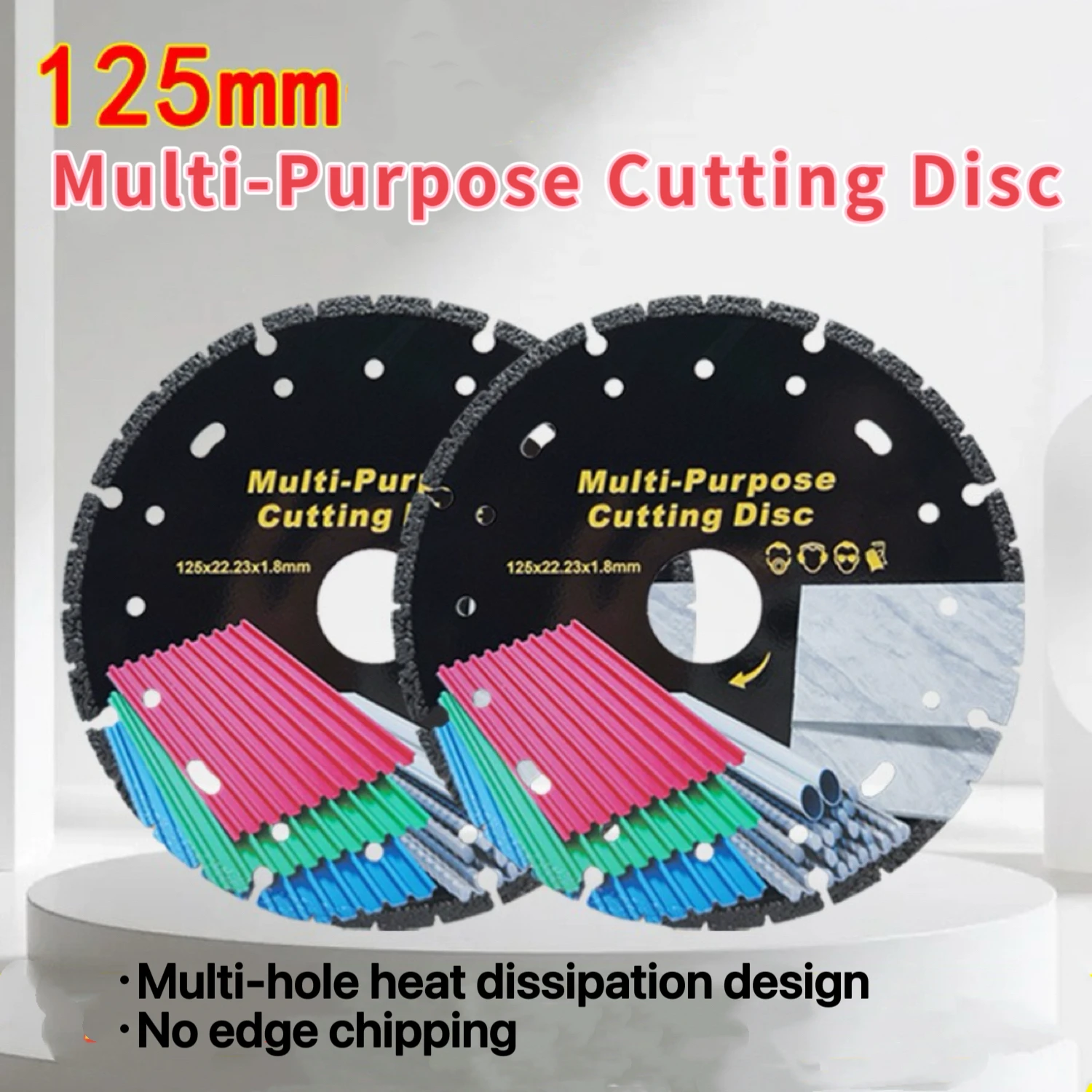 125mm 다용도 절단 디스크 진공 브레이징 톱날 (금속, 석재, 대리석, 타일용)..
