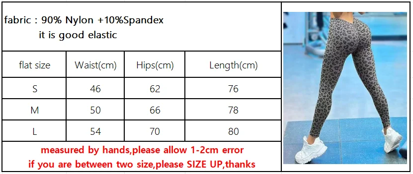 Women Leopard V Back Butt Lifting Gym Leggings