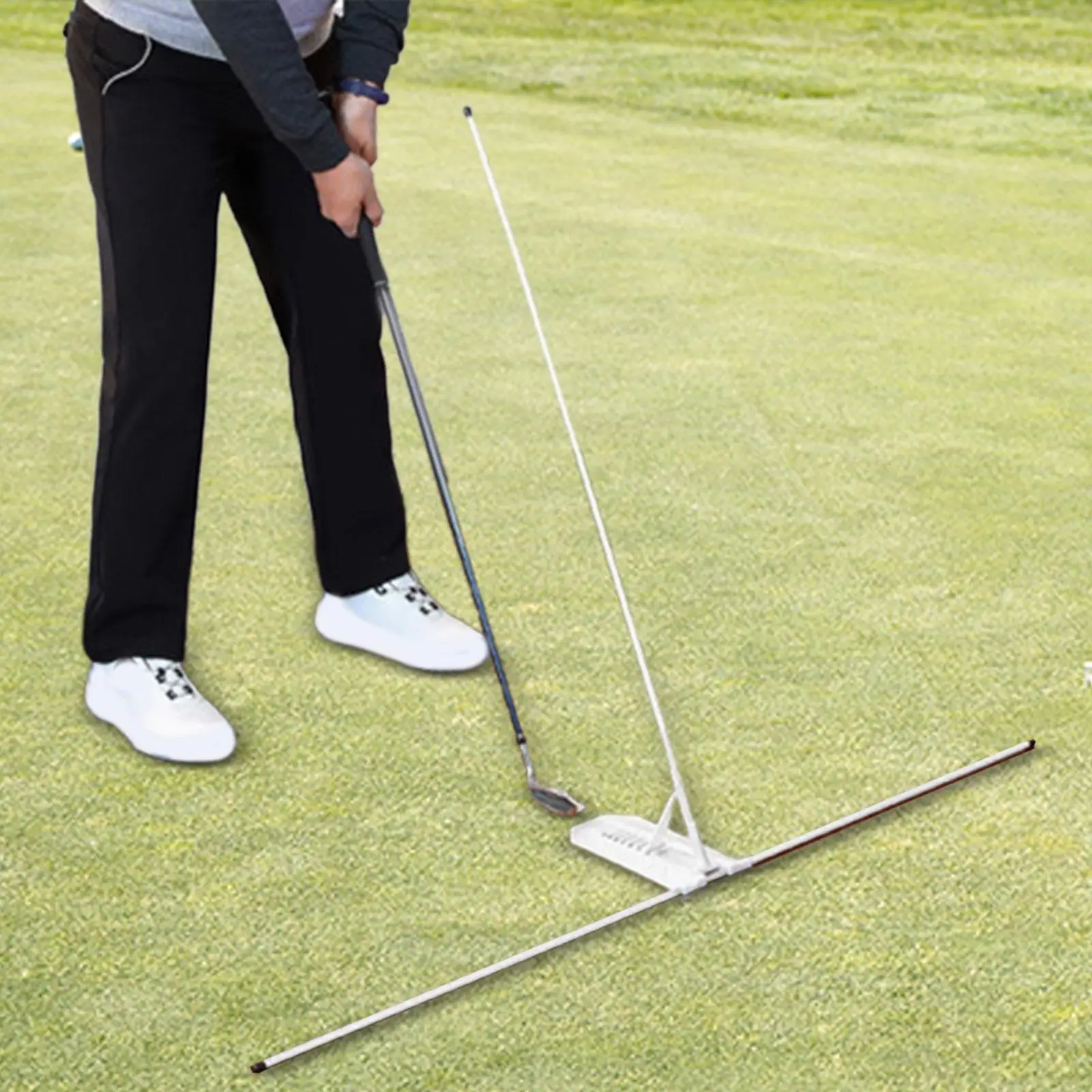 Golf Alignment Sticks Golf Practice Sticks, Cross Connection, Full Swing Trainer for Swing Practice Golf Training Equipment