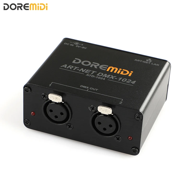 

DOREMiDi ART-NET DMX-1024 Network Box (ATD-1024) To DMX 1024 Box Channel Gateway Controller Designed