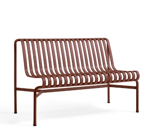 Outdoor Furniture Garden Bench Steel Metal Lounge Chair Patio Set