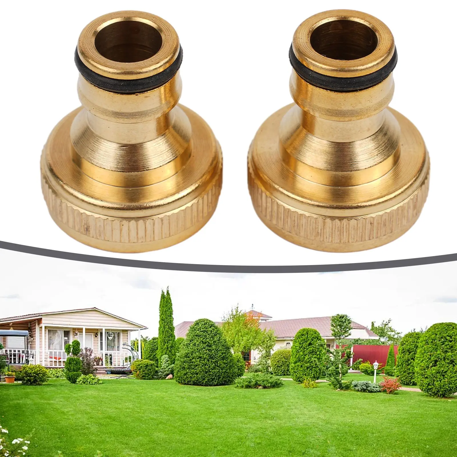 

Fitting 3/4" To 1/2" INCH Brass Garden Faucet Hose Tap Water Adapter Connector Threaded Nipple Joint Garden Irrigation Fitting G