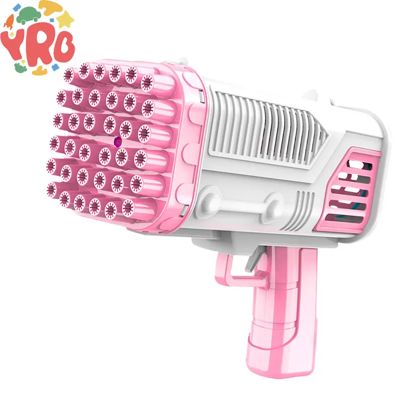 

36-Hole Bubble Gun Kids Bubble Bazooka Modeling Automatic Hair Dryer Children Outdoor Games Essential Toys