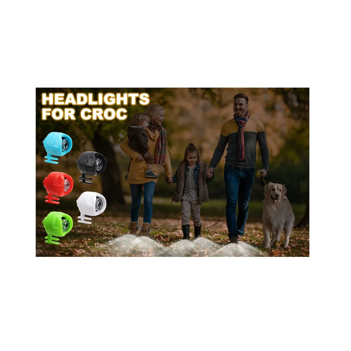 

Головная лампа, компактная Светодиодная лампа, фары для крокса, водонепроницаемая Ipx5 лампа для обуви, уличная лампа для кемпинга (небесно-голубого цвета)