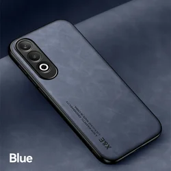 Shockproof Magnetic Suction Phone Case with Built-in Car Holder for OPPO K12x 5G (Blue)