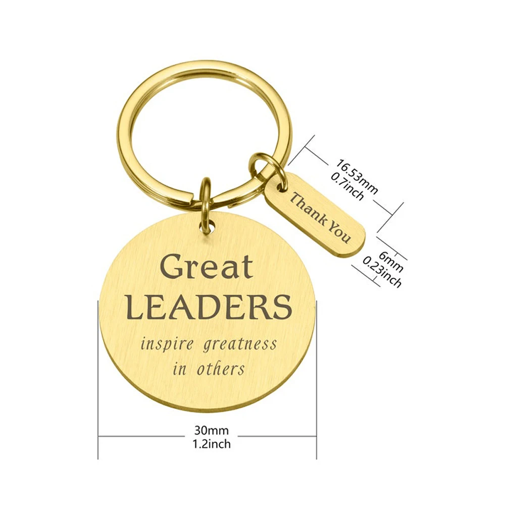 Great Leaders Customize Key Chains  Students Thank Mentors  Bosses Give Gifts to Retired Employees and Schools Thank Teachers