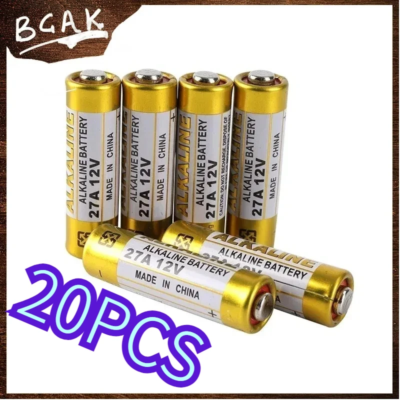 20PCS Universal 12V A27 27A G27A MN27 MS27 L828 alkaline battery toy doorbell alarm remote control V27GA ALK27A A27BP K27A
