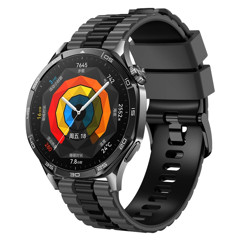 Versatile 22mm Silicone Watch Band - Stylish Strap