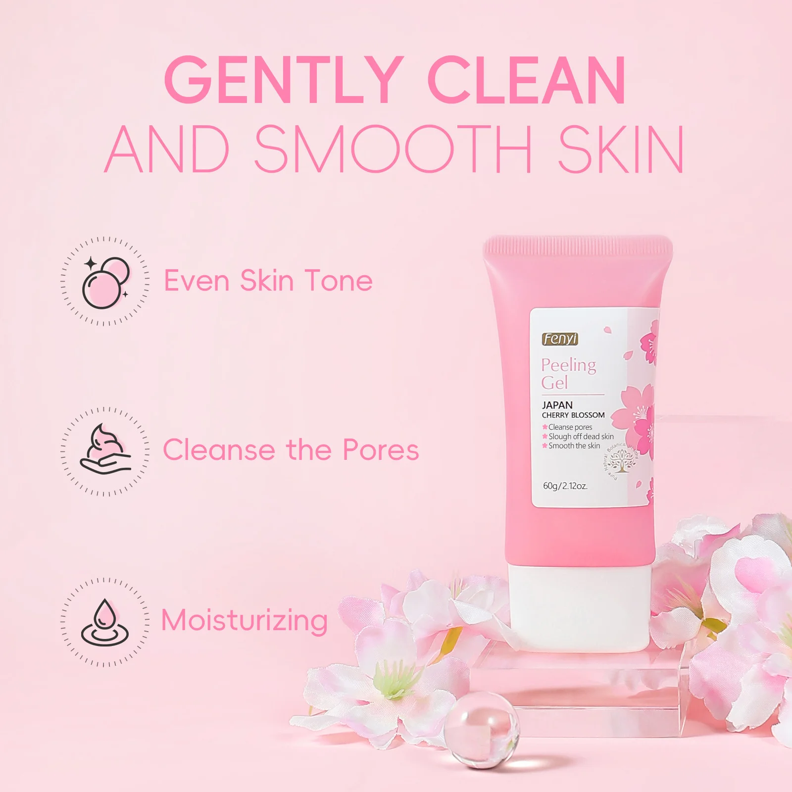 Sakura Face Deep Cleaning Exfoliating Gel Skin Care Whitening Moisturizer 6