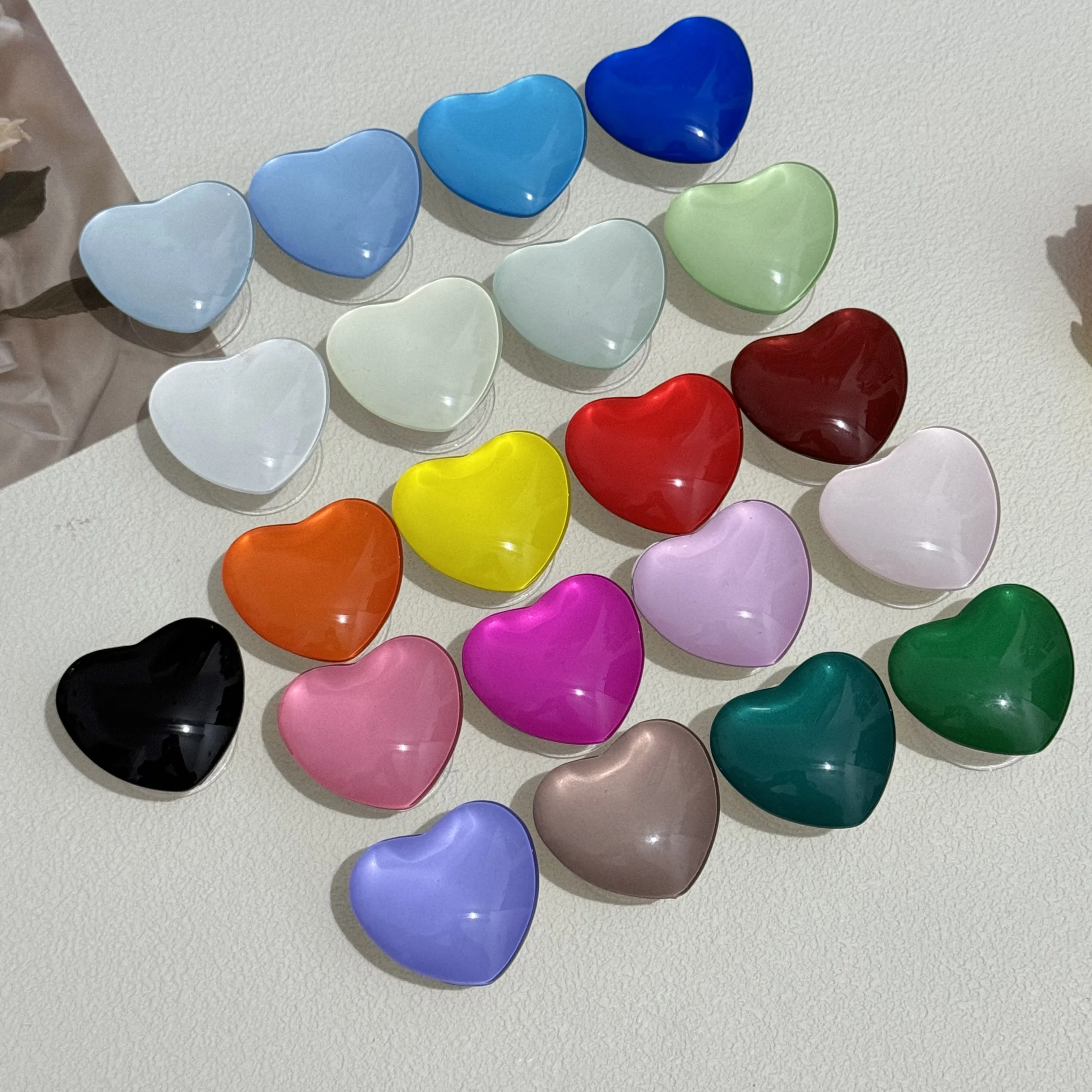 Love Heart Design Foldable Adhesive Phone Stand