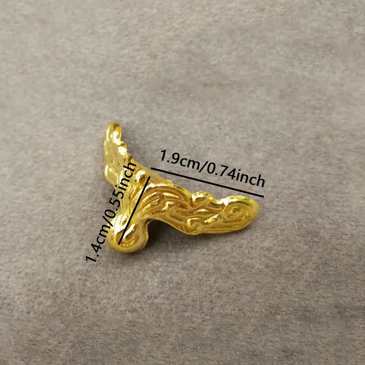 Set of 4 Elegant Gold Alloy Furniture Corner Protectors