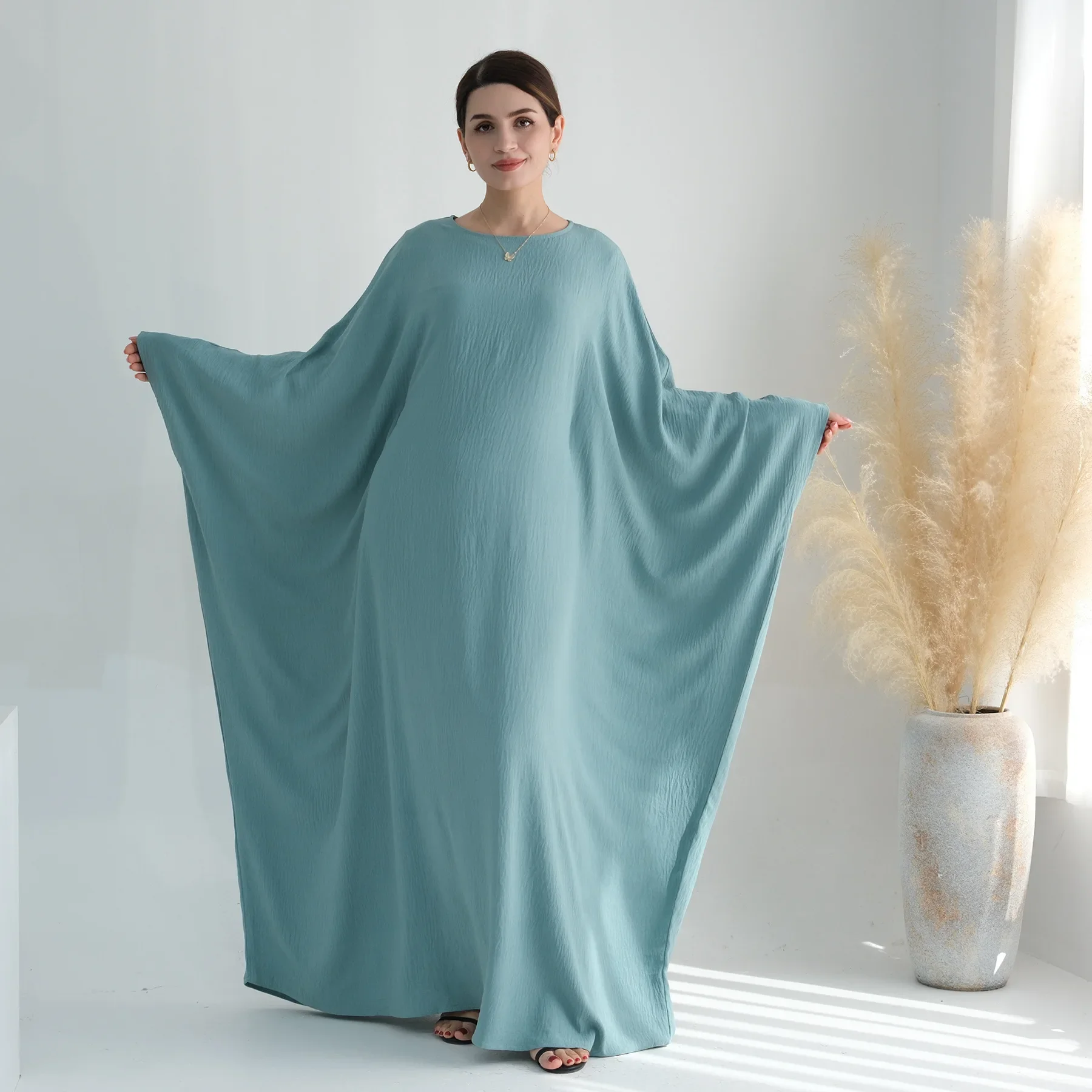 Ramadan Hijab Abaya with Inner Belt Saudi Arabia Turkey Islam Muslim Dress Prayer Clothes African Dresses for Women Khimar Robe