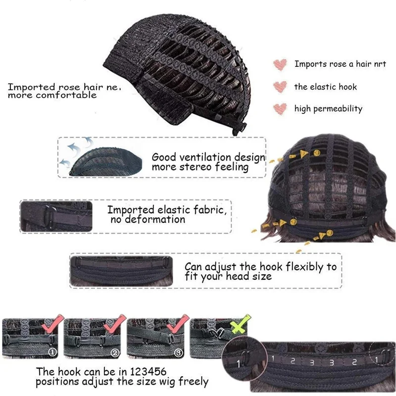 Baruisi 긴 곱슬 물결 모양의 회색 가발 남성용 합성 천연 파티 할로윈 C