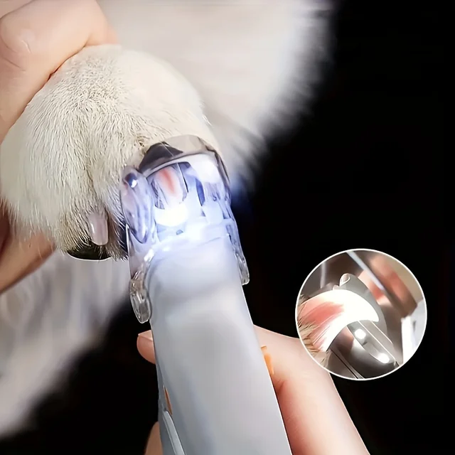 1 LED Pet Nail Clipper with Light, Cat and Dog Cleaning Scissors Provide Simple and Safe Beauty Care for Dogs and Cat Claws 1 LED Pet Nail Clipper with Light, Cat and Dog Cleaning Scissors Provide Simple and Safe Beauty Care for Dogs and Cat Claws