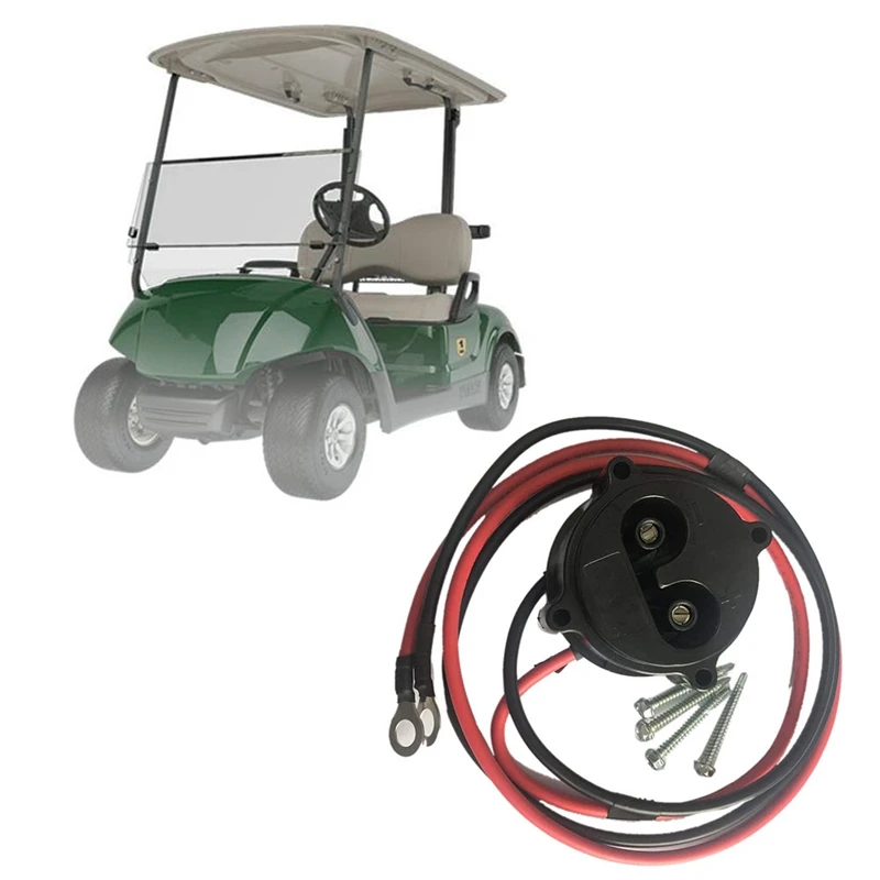 골프 카트 MAC DC 충전기 콘센트, 야마하 일렉트릭 G19 G22 용 전선 포함, 48V JR1-H6181-02-00