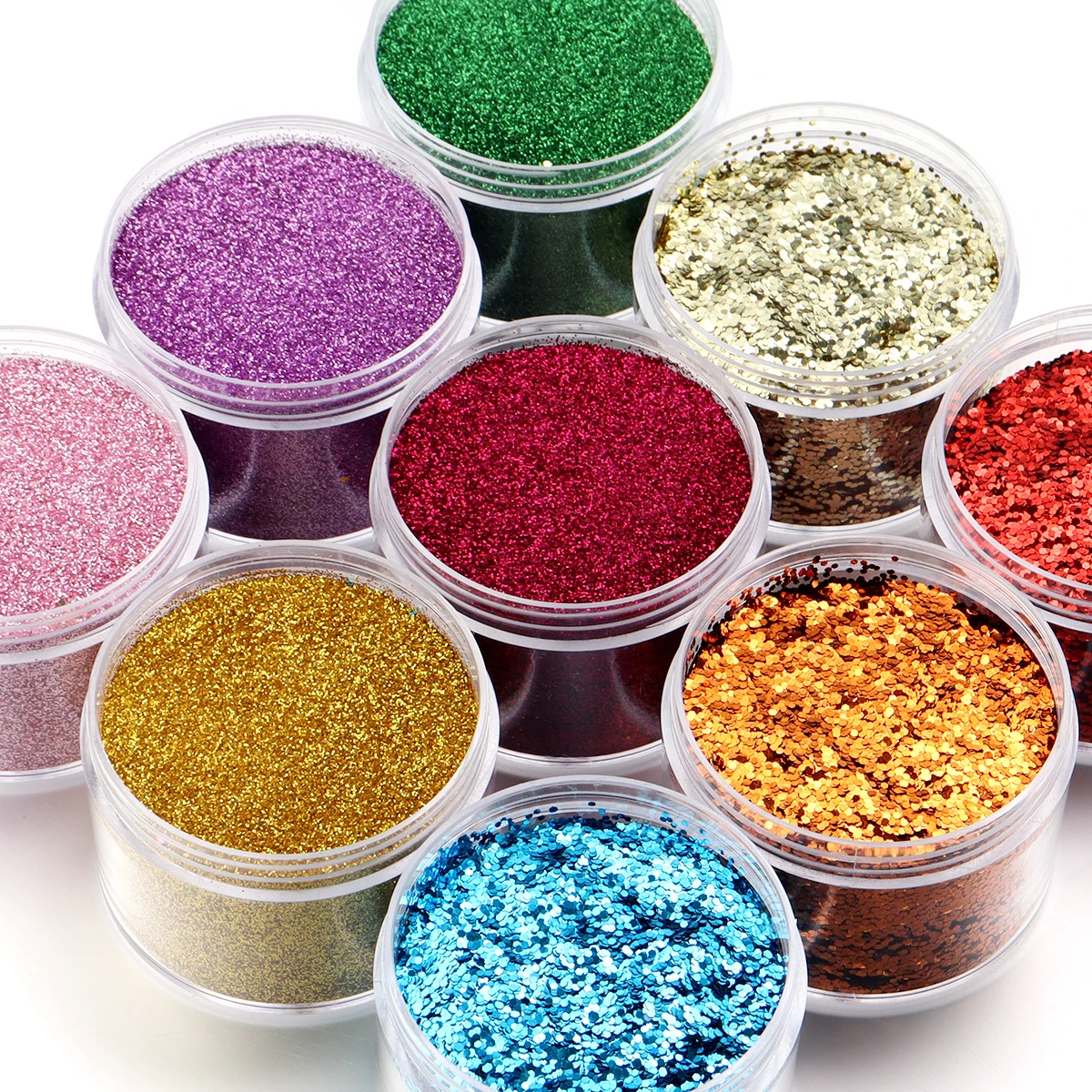 Vibrant Glitter Sprinkles for Creative DIY Makeup and Nail Art