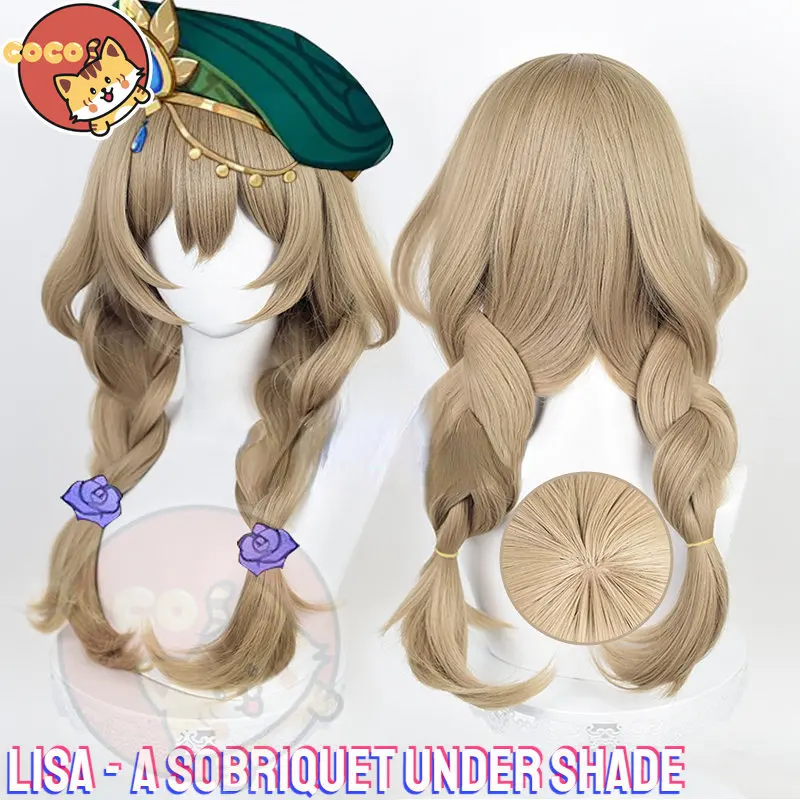 

CoCos Game Genshin Impact Lisa A Sobriquet Under Shade Cosplay Wig Game Cos Genshin Impact Cosplay Lisa Cosplay Blond Hair