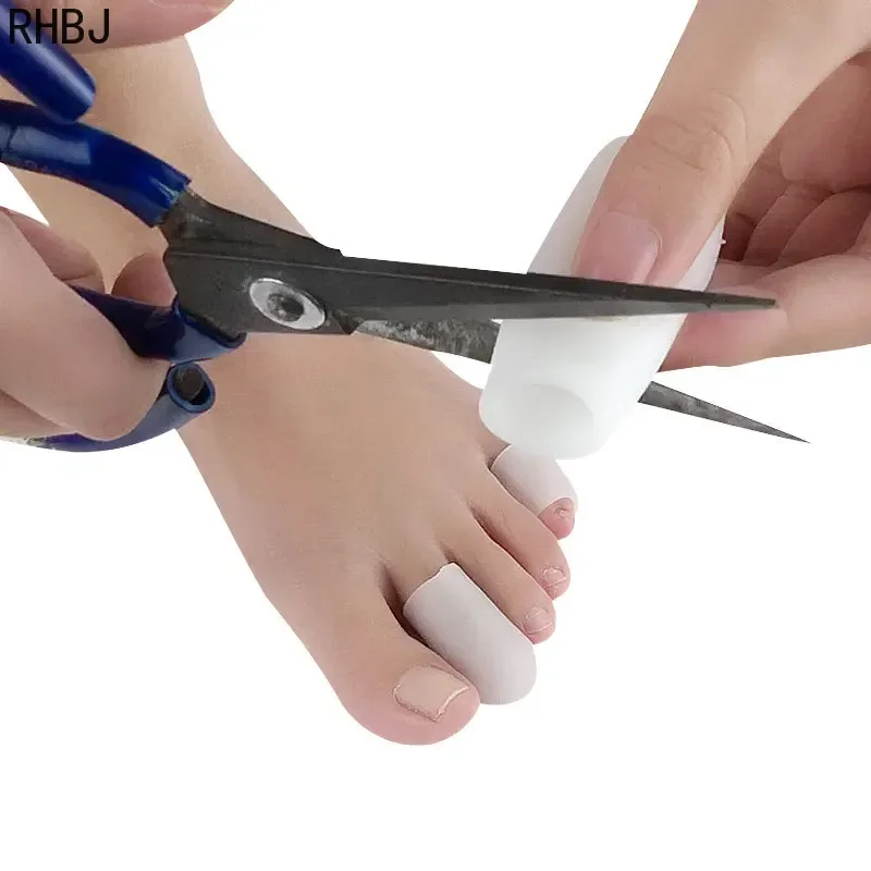 Breathable Toe Protectors Sleeve Bunion Pads Cushion Big Toe Guards Silicone Covers For Protection Of Ingrown Toenails toe protectors