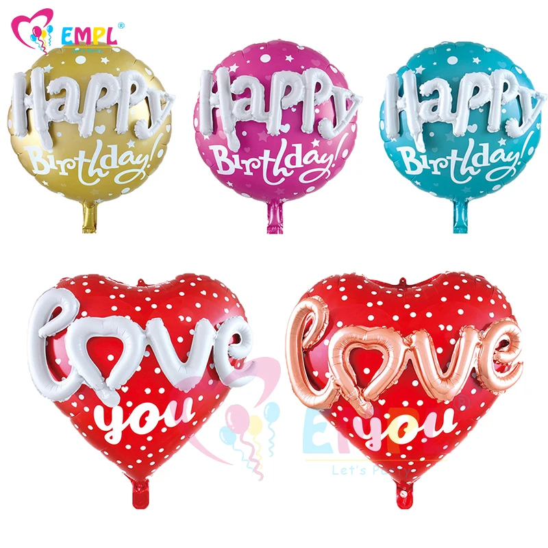 

Шары воздушные фольгированные круглые в форме сердца, 10 шт., 22 дюйма