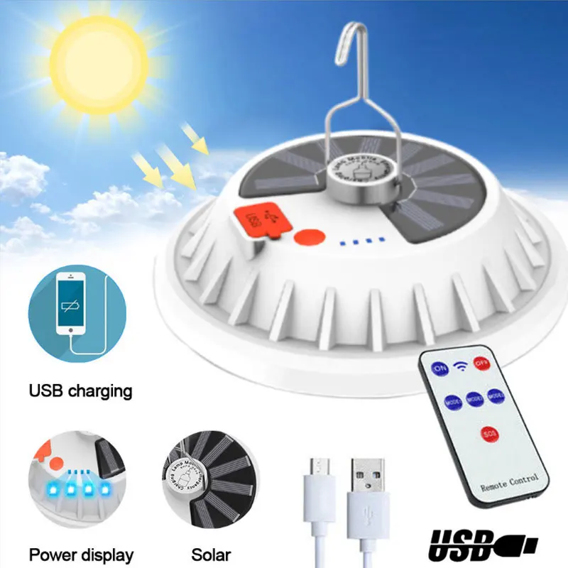 

LED Camping Lamp Multifunction Lighting Electric Light Hanging Tent Lamp USB Charging Portable Summer Winter Camping Light