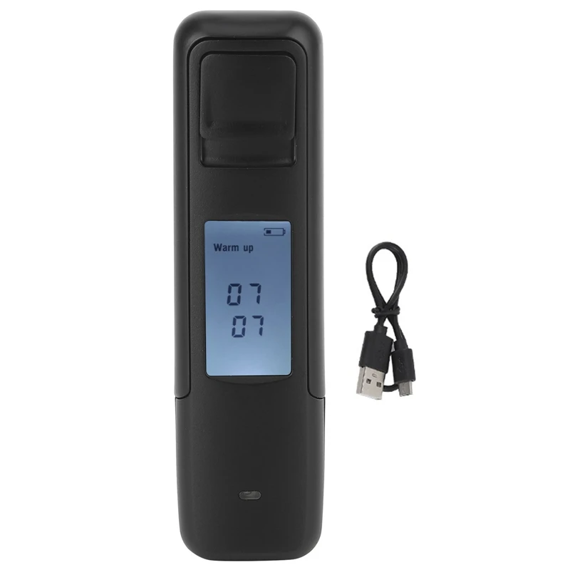 

Portable Non-Contact Blowing Alcohol Police High Precision Tester Digital Display USB Rechargeable BAC