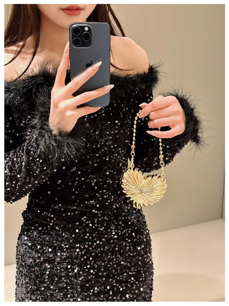 Lipstick Bags Fashion Pearl Handbag