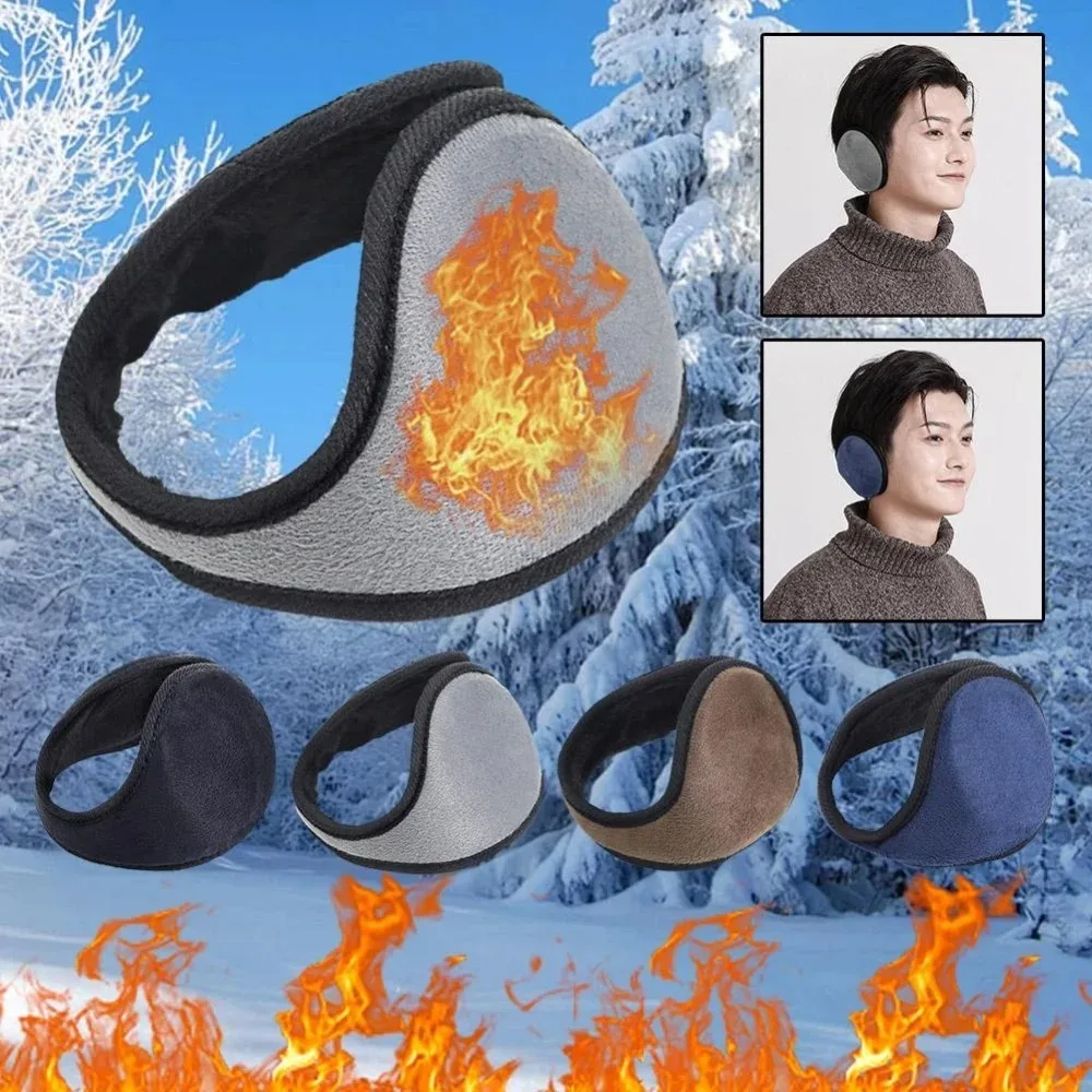 Unisex Headphones Earmuff Outdoor Cycling Ear Protector Winter Fleece Plush Earwarmers