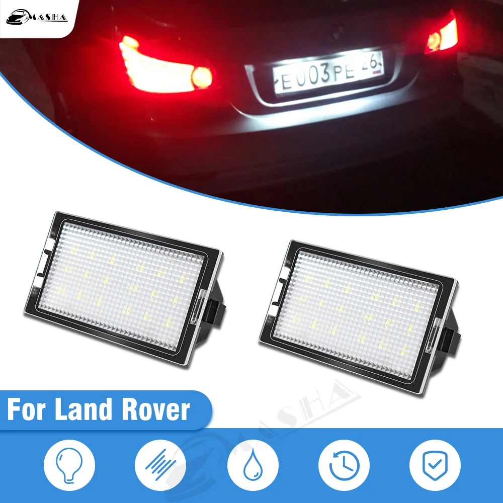 2Pcs Led Numero Di Auto Luci Targa Lampade Bianche Per Land Rover Discovery 3 Lr3 Discovery 4 Freelander 2 Range Rover Sport