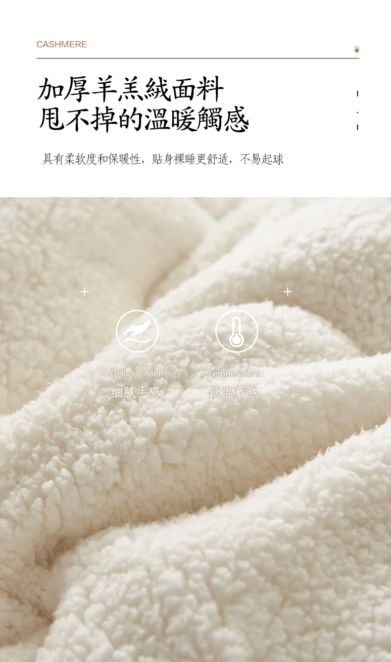 Description Picture 4 of itemLamb cashmere mattress cushion thickened in winter for household use Milk wool bedding cushion for single student dormitory