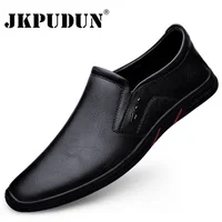 JKPUDUN Men Shoes Casual Breathable Soft Sole Office Loafers Shoes Men Designer Shoes Men Italian Brand Moccasins Zapatos Hombre
