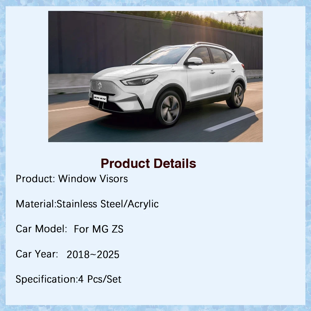 サイドミラー 水滴防止 防雨装飾アクセサリー に適合する MG ZS EV EZS