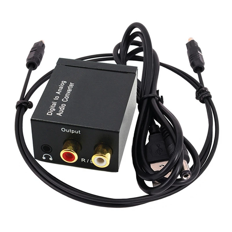 Digital Audio Decoder 3.5Mm Jack Coaxial Optical Fiber Digital To Analog Audio Converter SPDIF Amplifier Durable