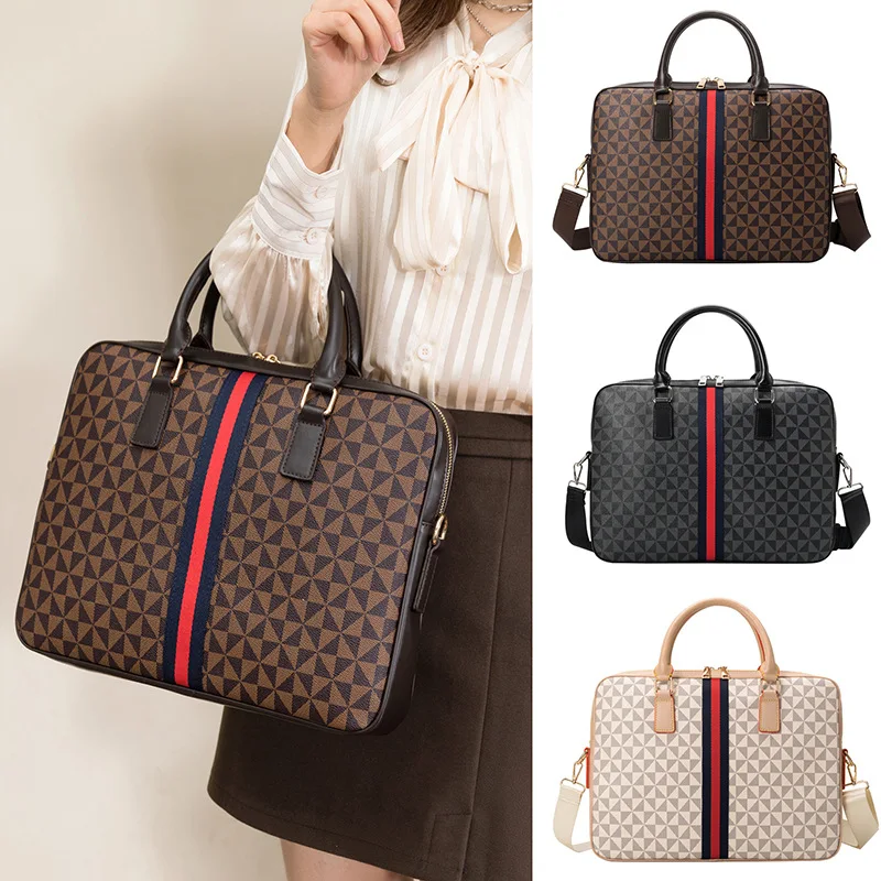 

Unisex Business Laptop Bag Printed Large Capacity Handbag