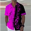 8 Colors 2024 Summer Note Shirt Piano 3D Printed Streetwear Men Women Fashion Oversized Short Sleeve Tops Clothing S-5XL 3
